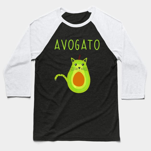 Cinco De Meow Avogato Cat Avocado Baseball T-Shirt by CovidStore